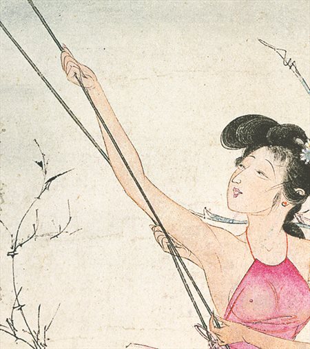 胶南-胡也佛的仕女画和最知名的金瓶梅秘戏图